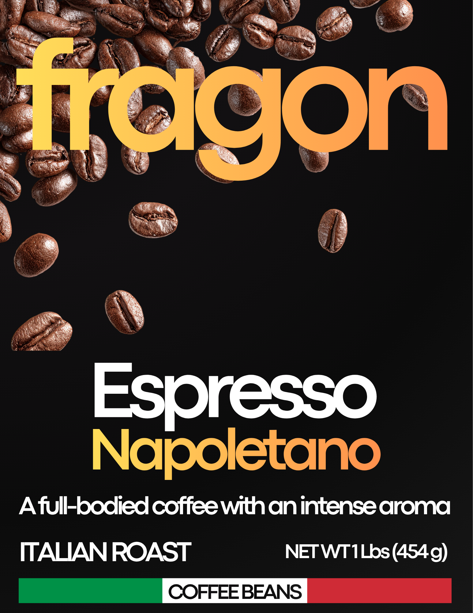 Fragon Espresso Napoletano, 1 lb bag